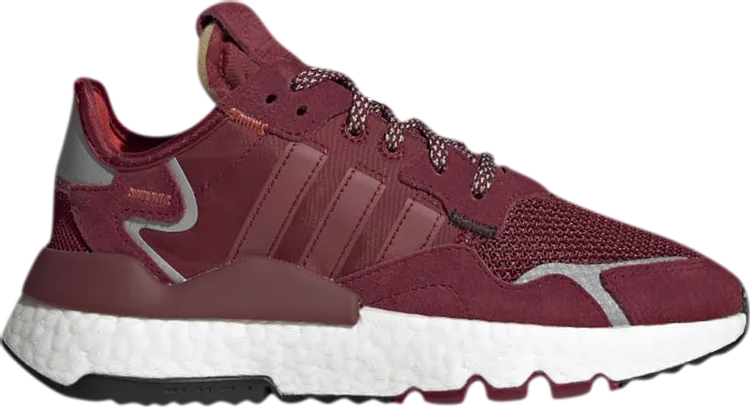 Adidas 3M x Nite Jogger J 'Burgundy' sneakers, red