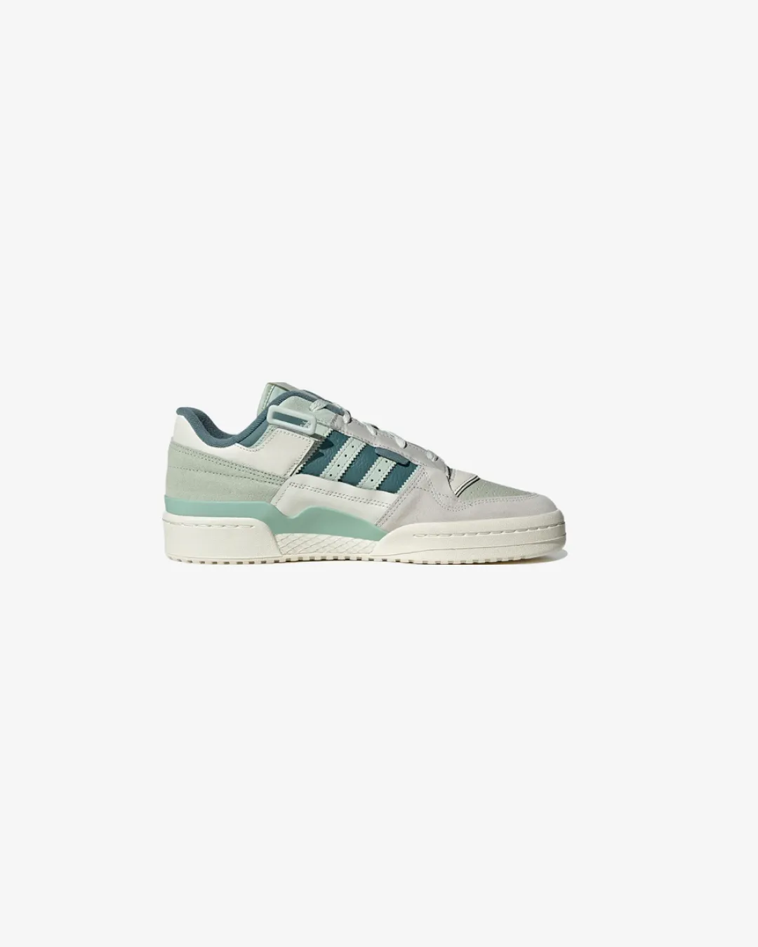 Adidas Originals Exhibit Forum 'Cloud White & Light Green' Sneakers