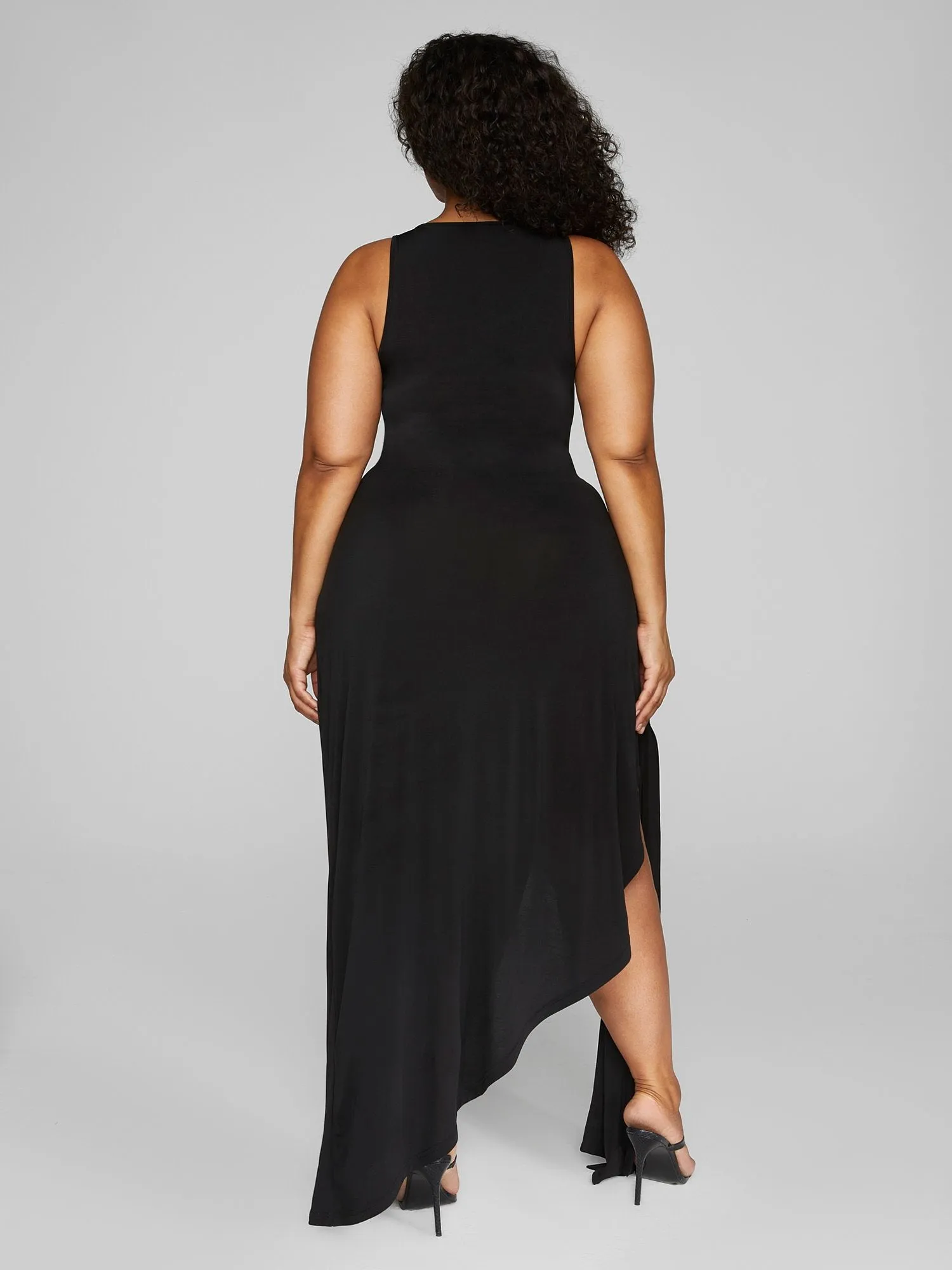 Angelique Side Slit Knit Maxi Dress - Leslie Sidora x FTF