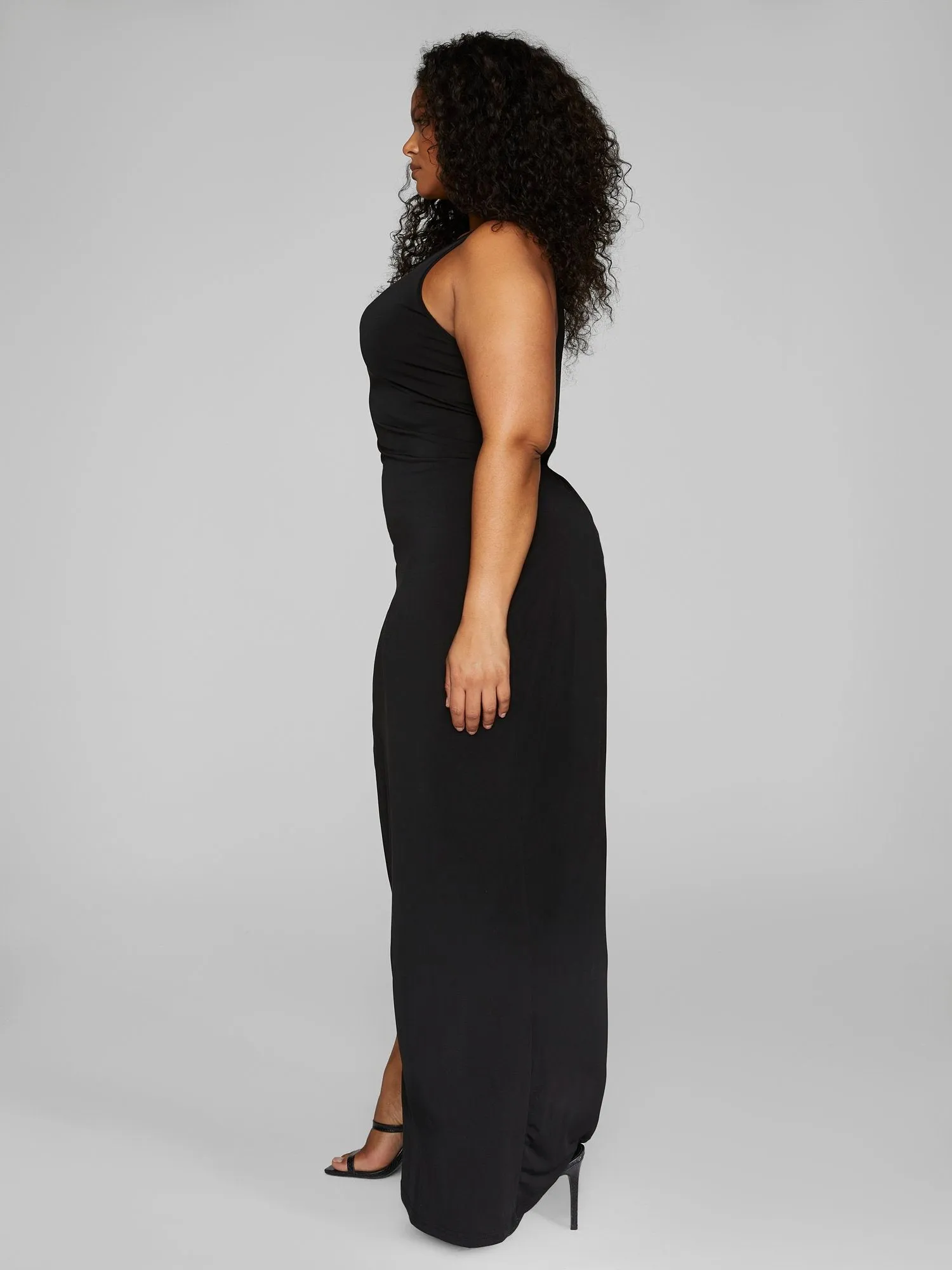 Angelique Side Slit Knit Maxi Dress - Leslie Sidora x FTF