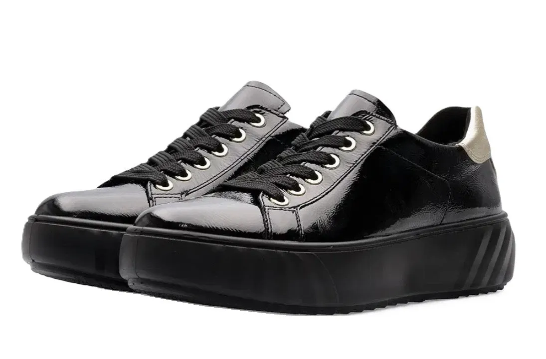 Ara Monaco Ladies Patent Lace Up Sneaker