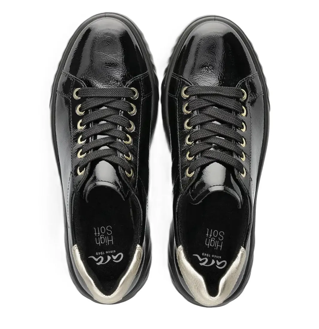 Ara Monaco Ladies Patent Lace Up Sneaker