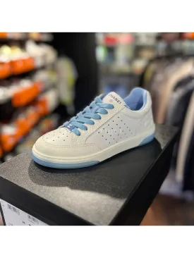 Back logo tennis sneakers white blue G38808