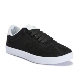 Black Chunky Lace Up Trainer