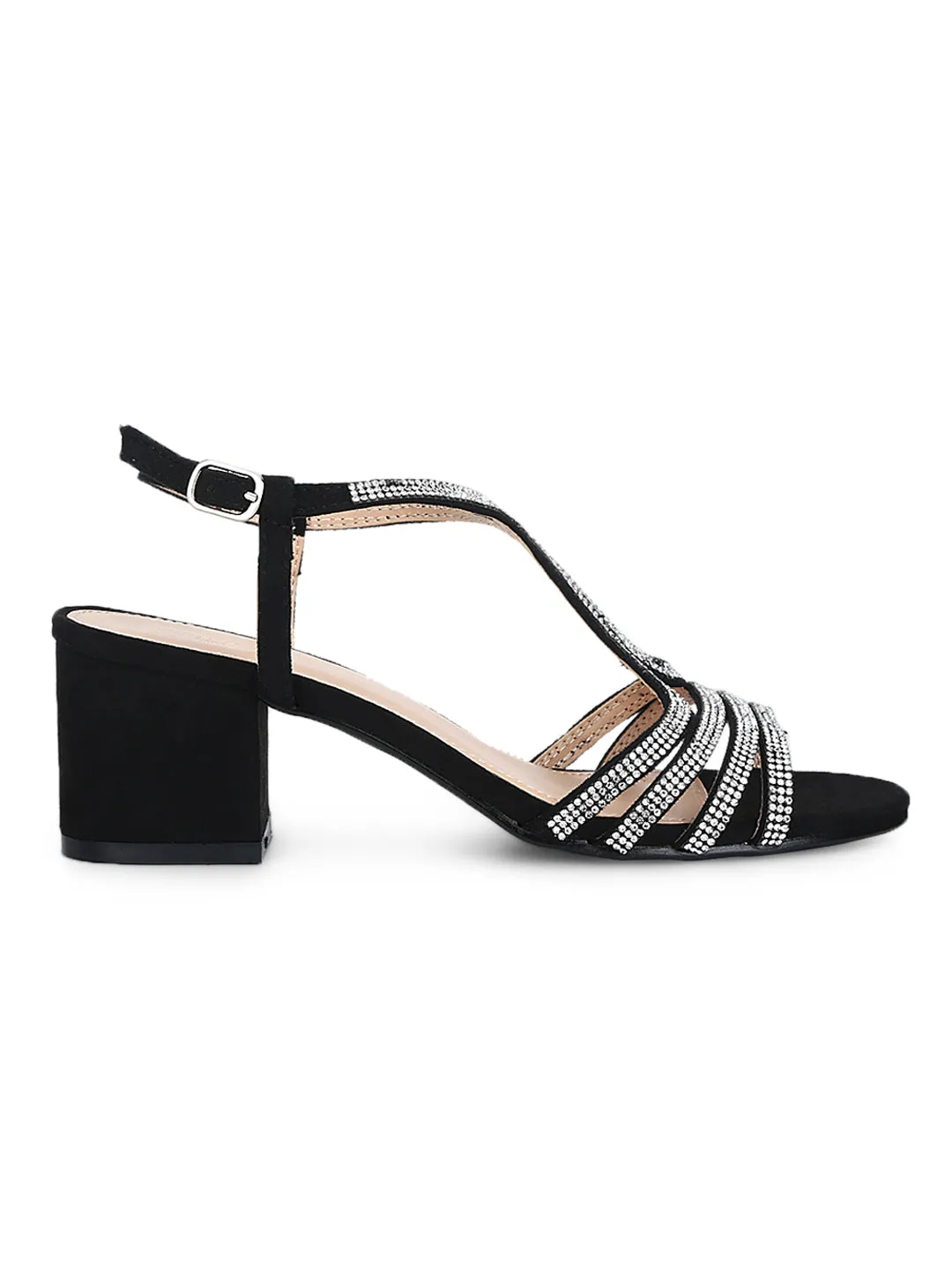 Black Micro Multi-Strap Sandals