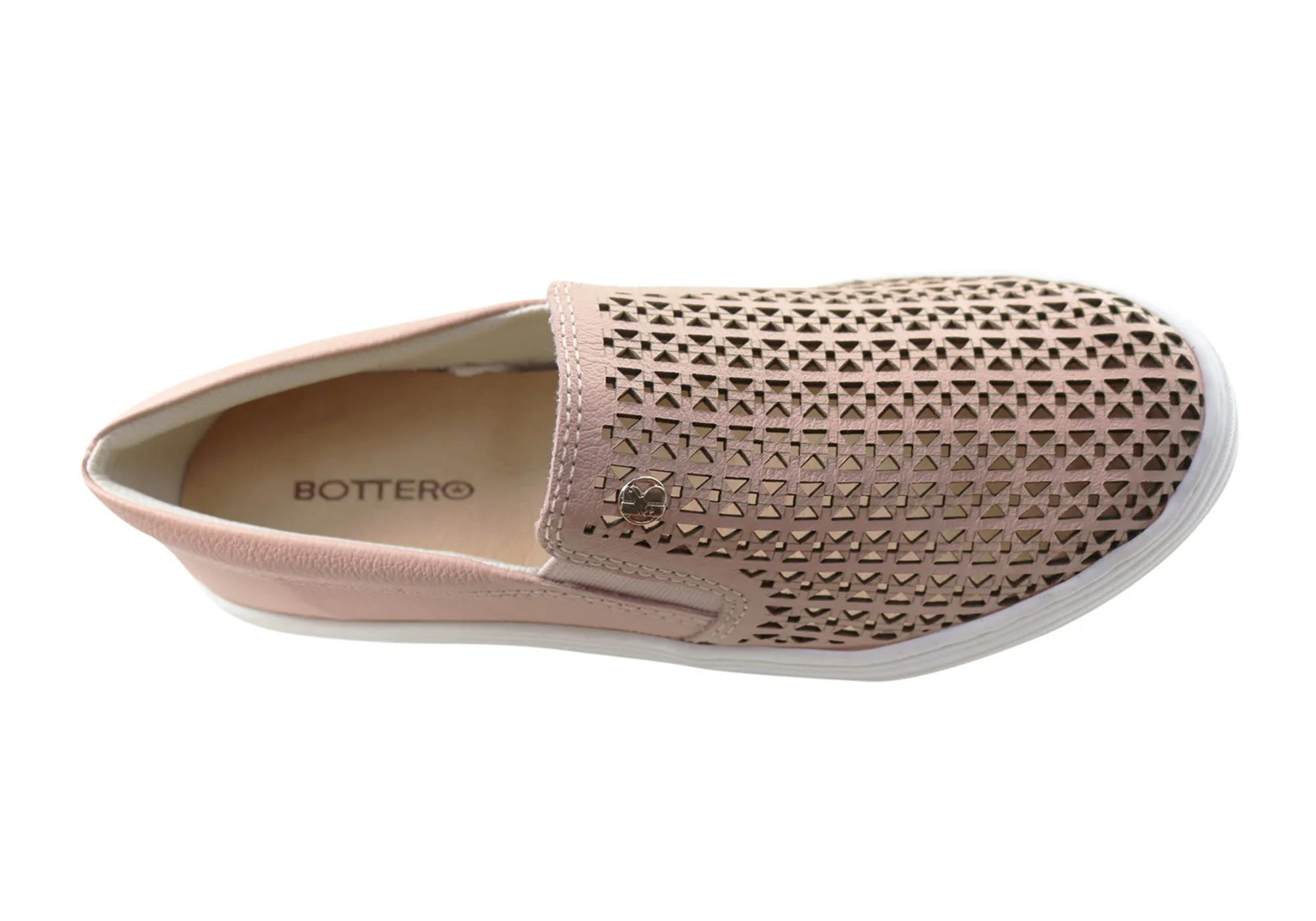 Bottero Opal Womens Comfort Leather Casual Shoes Made In Brazil