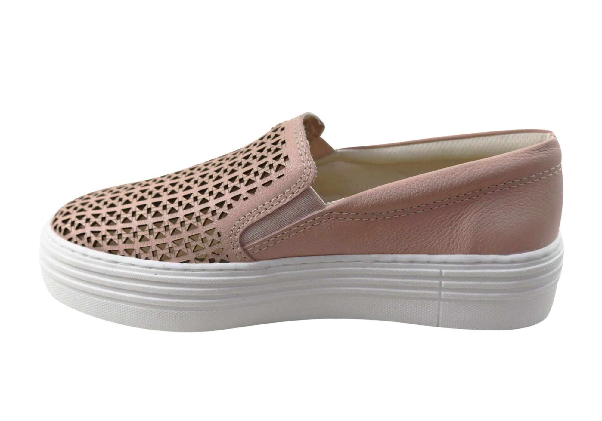 Bottero Opal Womens Comfort Leather Casual Shoes Made In Brazil