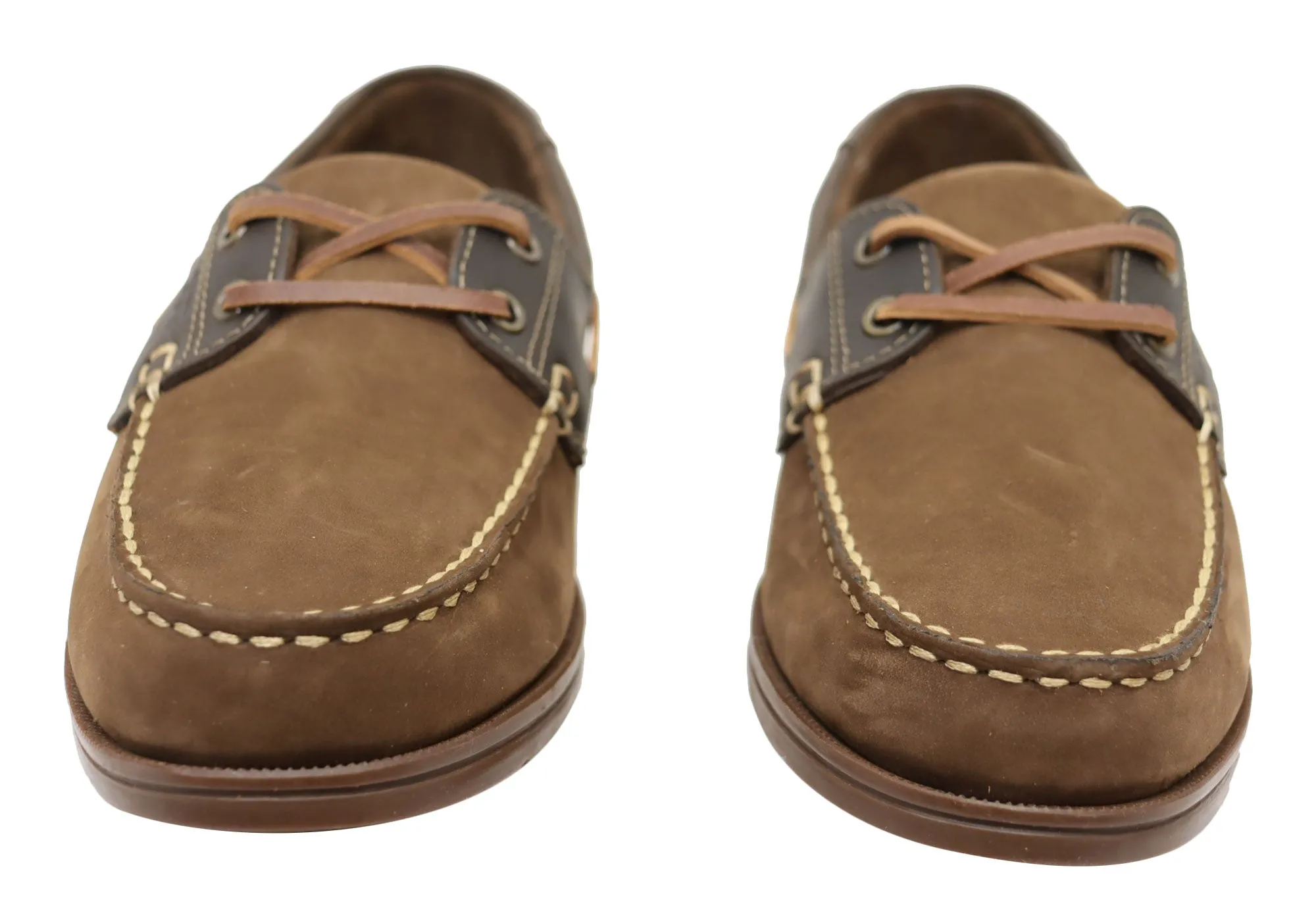 Bradok Mens Comfortable Leather Boat Shoes Made In Brazil