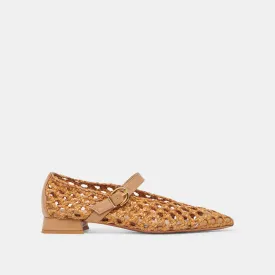 CATY BALLET FLATS NATURAL WOVEN