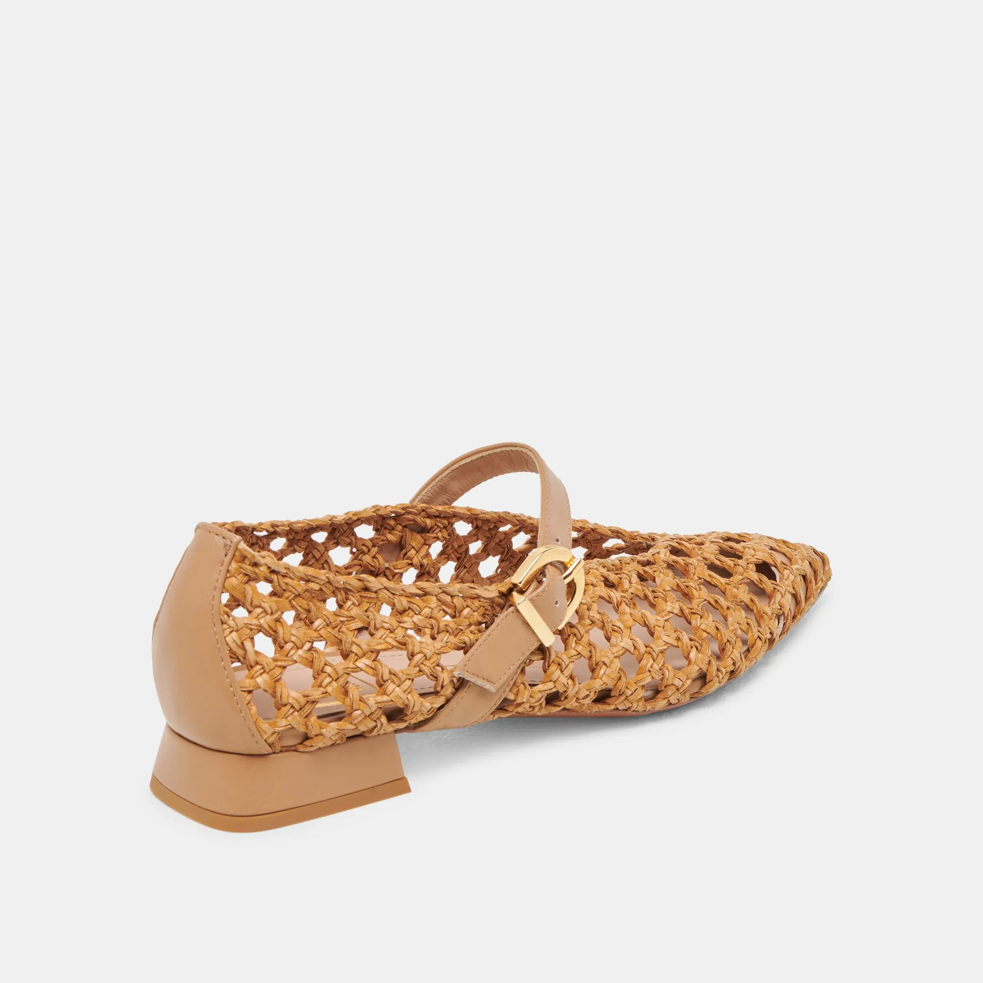 CATY BALLET FLATS NATURAL WOVEN