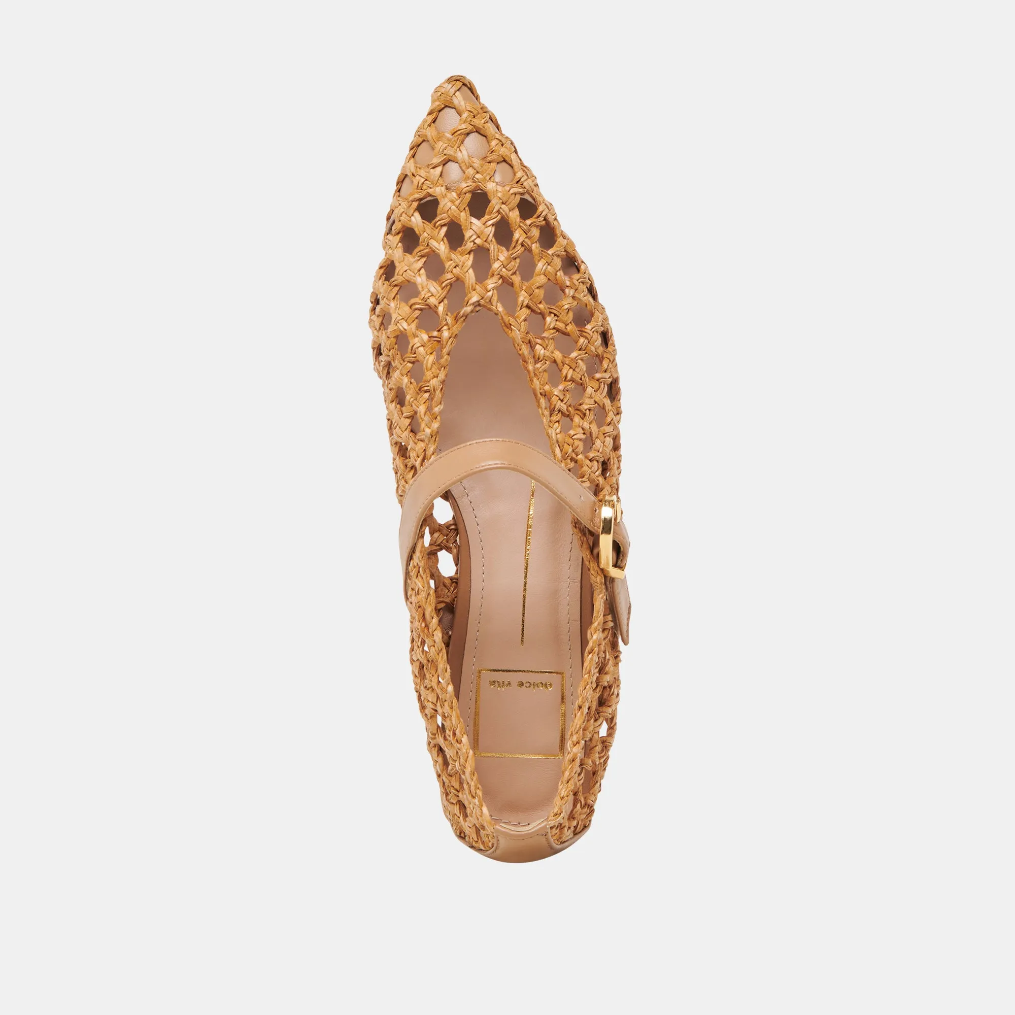 CATY BALLET FLATS NATURAL WOVEN