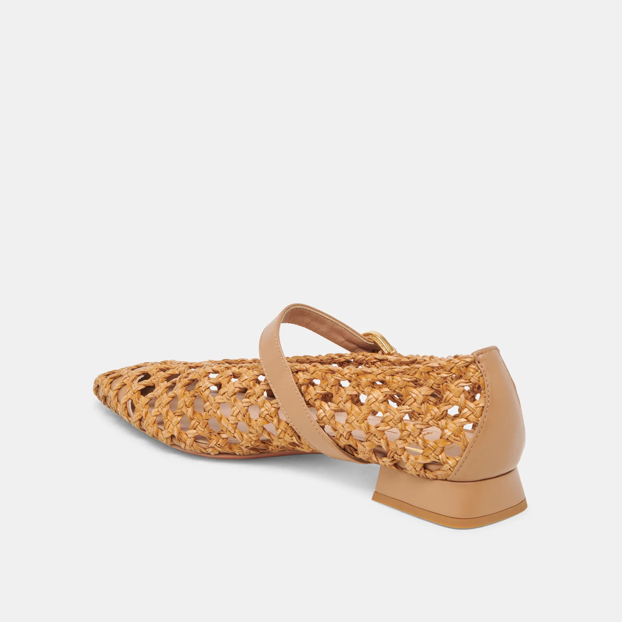 CATY BALLET FLATS NATURAL WOVEN