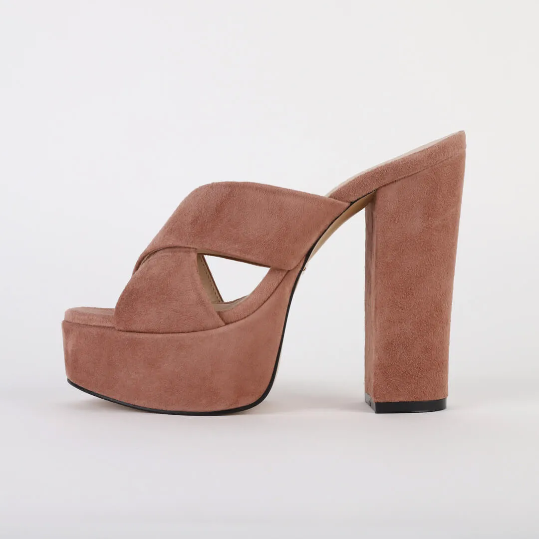 *CHERIE - mud pink, 12/3.5cm size UK 2.5