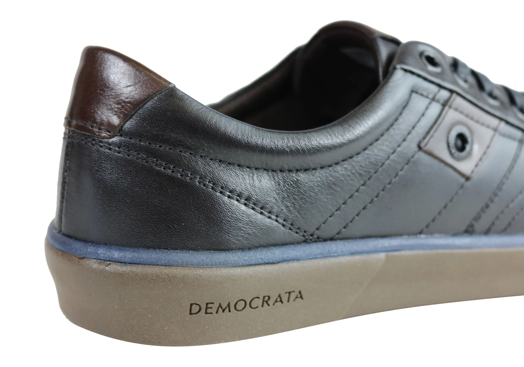 Democrata Voice Mens Leather Lace Up Casual Shoes Made In Brazil