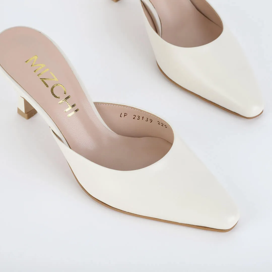 HAZEL - classic leather mules