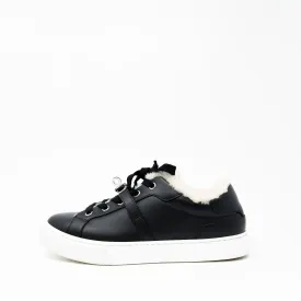 Hermes Noir Shearling Day Sneakers 36.5