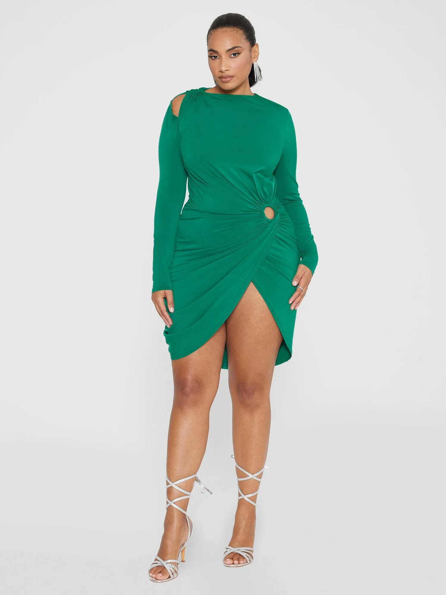 Jamayla Cutout Ruched Dress