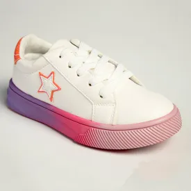 Madison Kids Multi Colour Sole Sneaker - White Multi