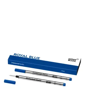 Montblanc 2 Rollerball Refills (F), Royal Blue