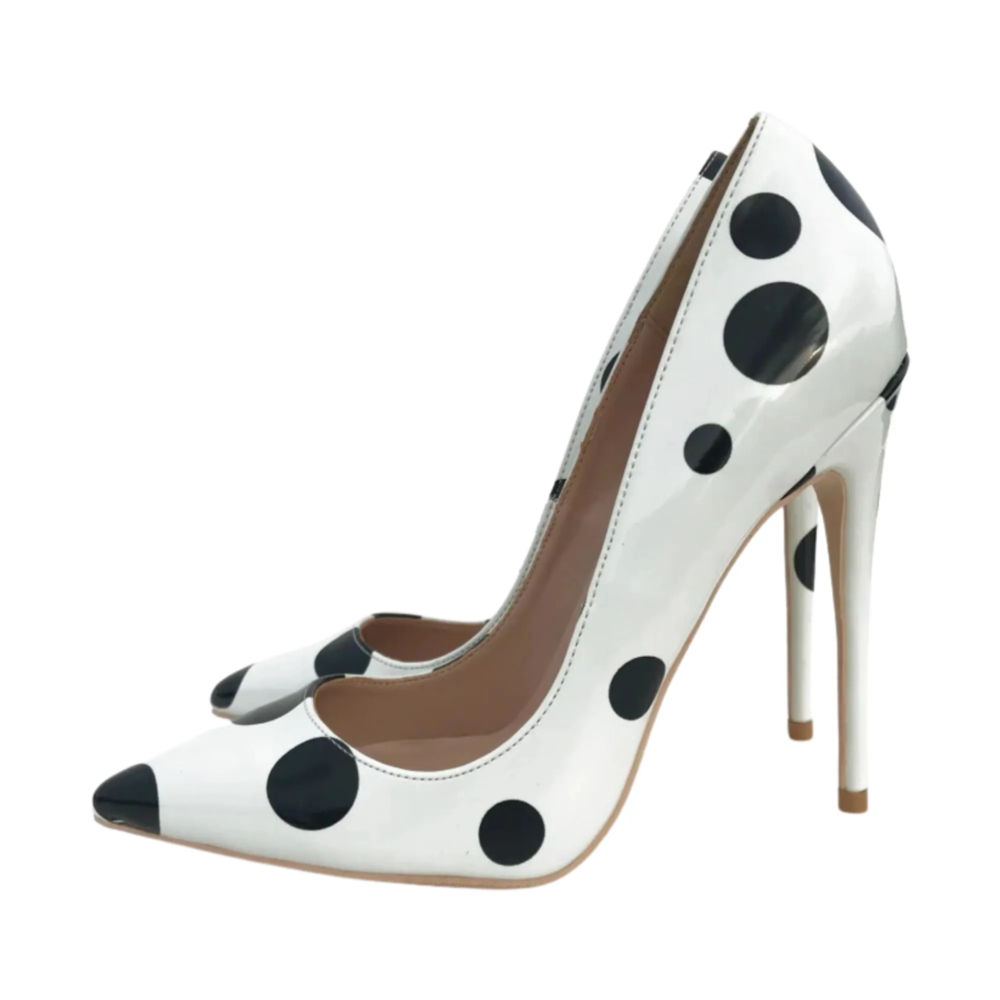 Pre Order:  Polka Dots Low Cut Stilettos