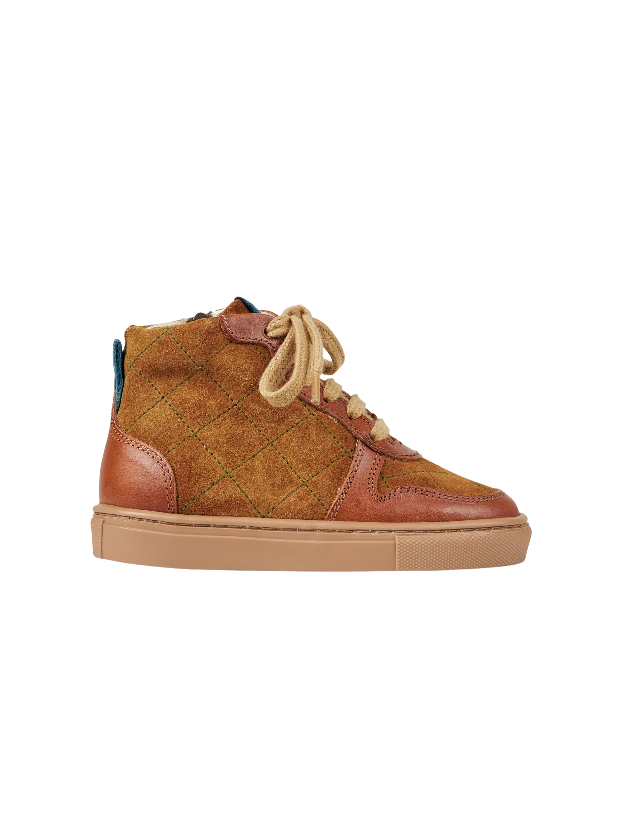 Quilted sneaker - Cognac