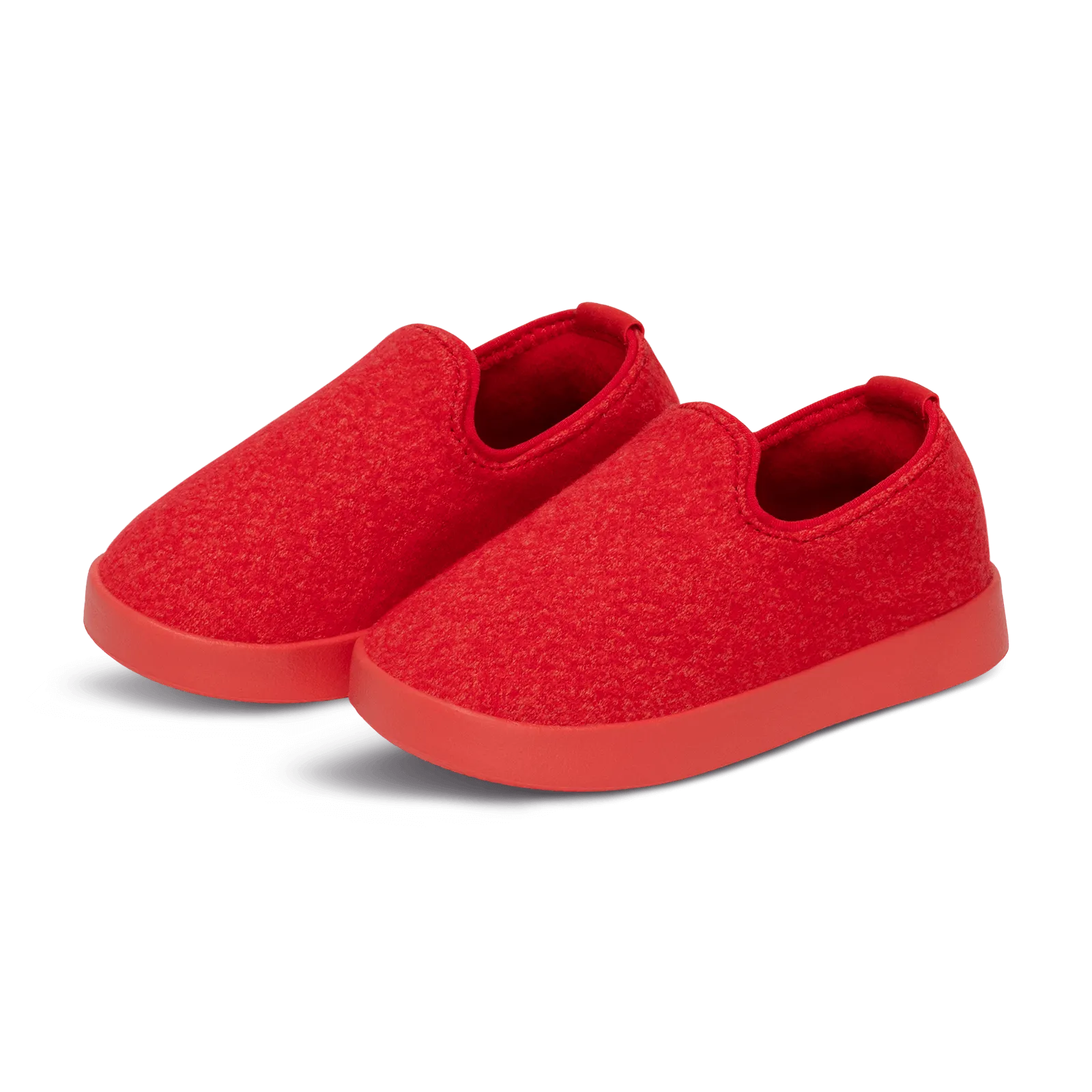 Smallbirds Wool Loungers - Little Kids - Bloom Red (Bloom Coral Sole)