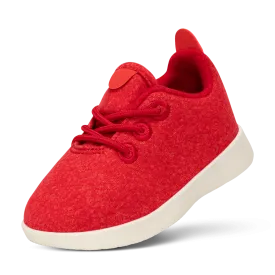 Smallbirds Wool Runners - Little Kids - Bloom Red (Natural White Sole)