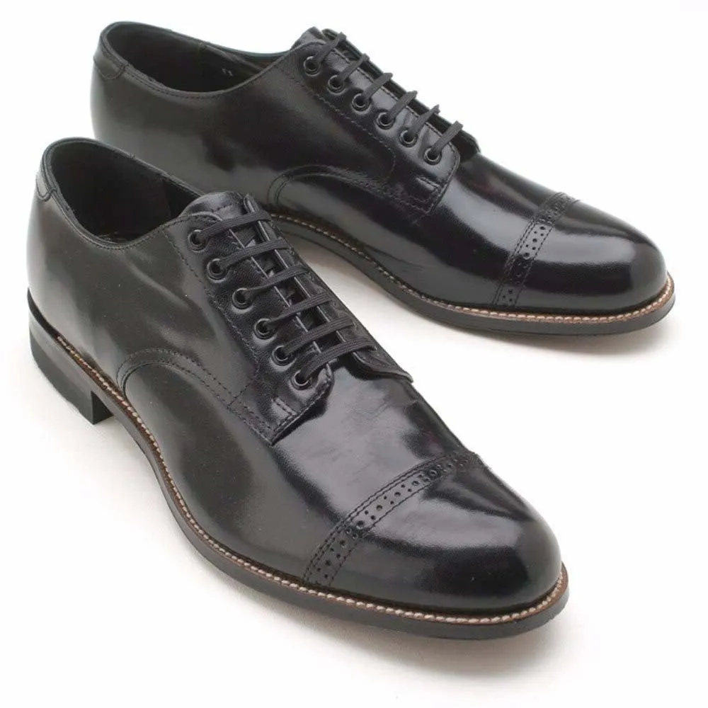 Stacy Adams Madison Black Cap Toe Oxfords