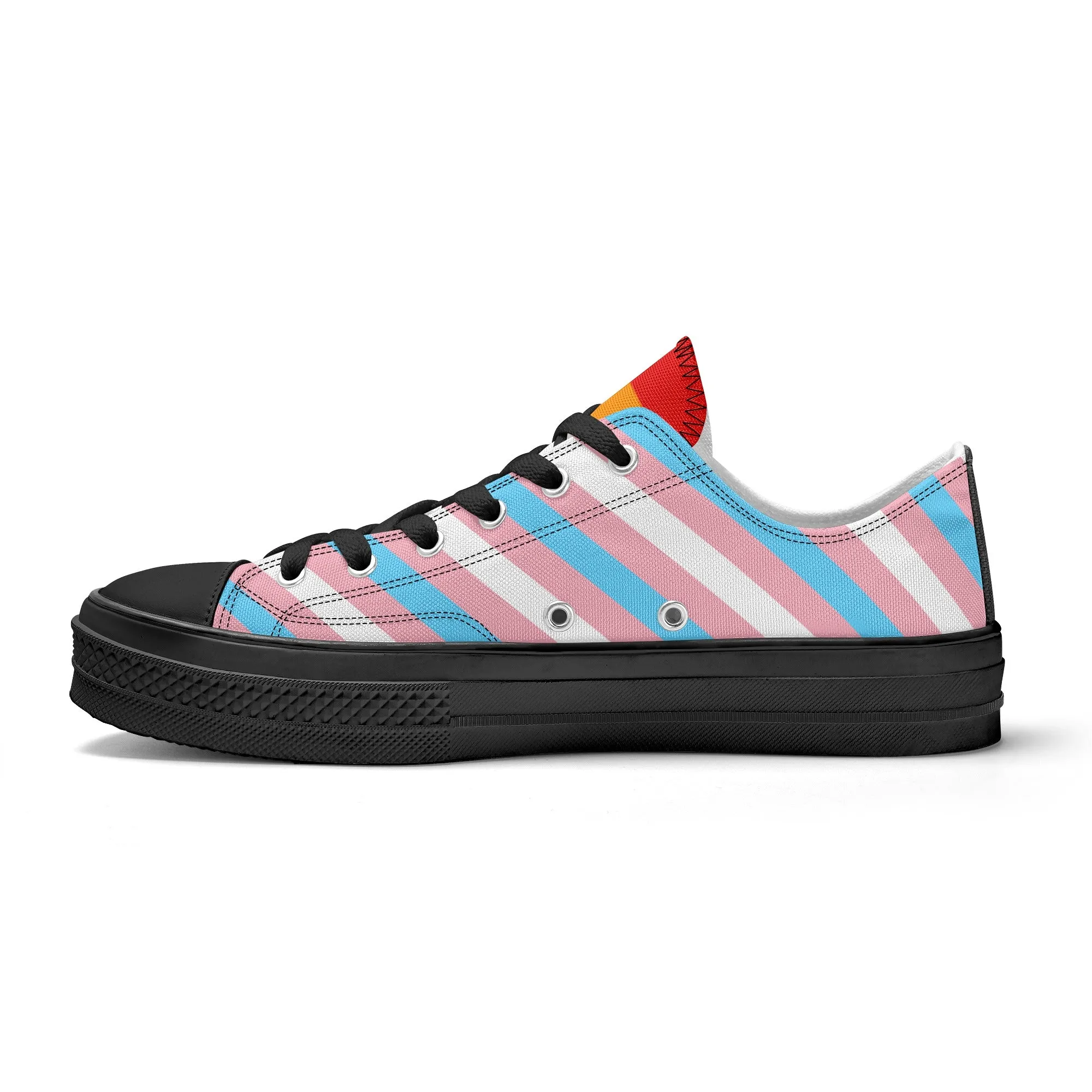 Transgender Pride Collection - Womens Classic Low Top Canvas Shoes for the LGBTQIA  community