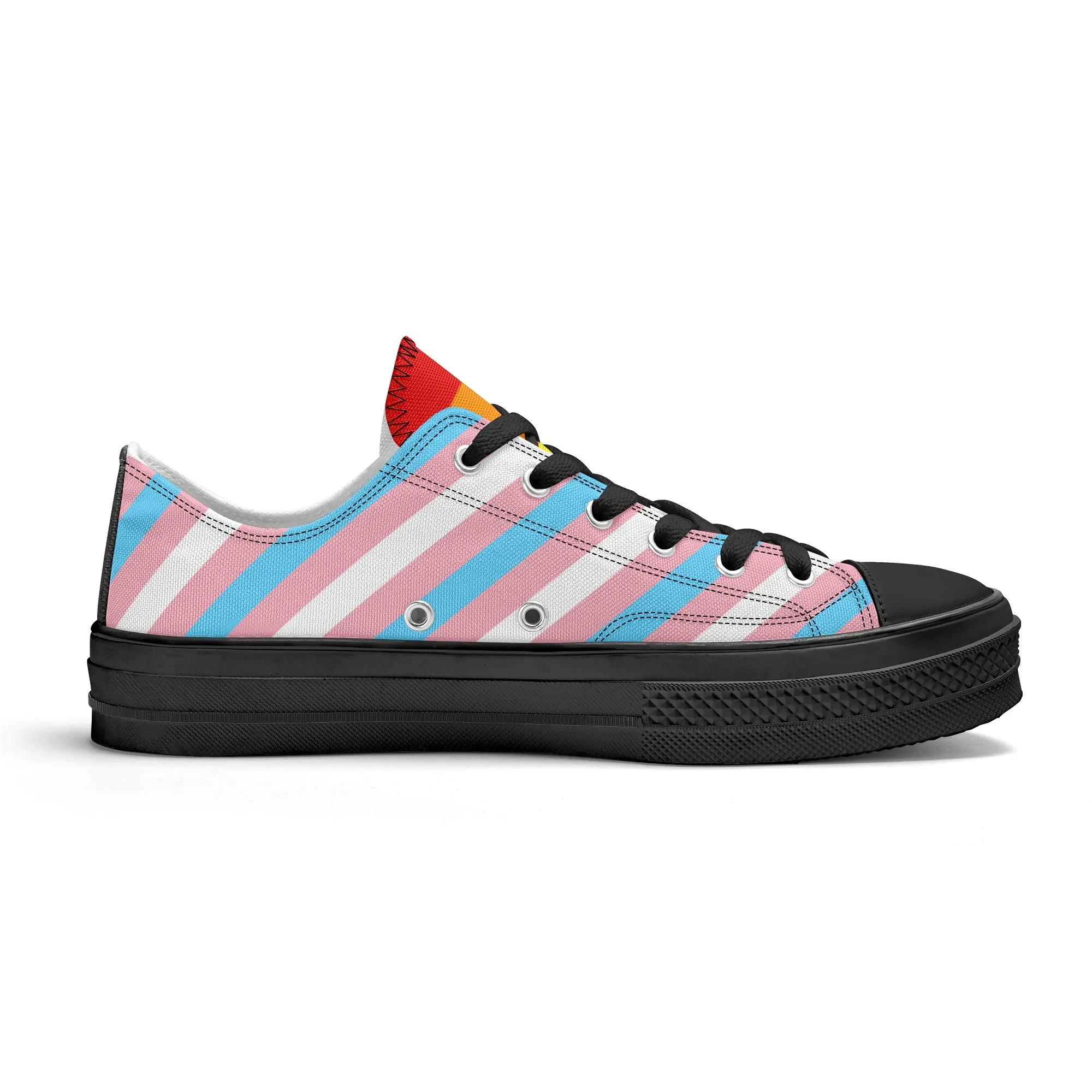 Transgender Pride Collection - Womens Classic Low Top Canvas Shoes for the LGBTQIA  community