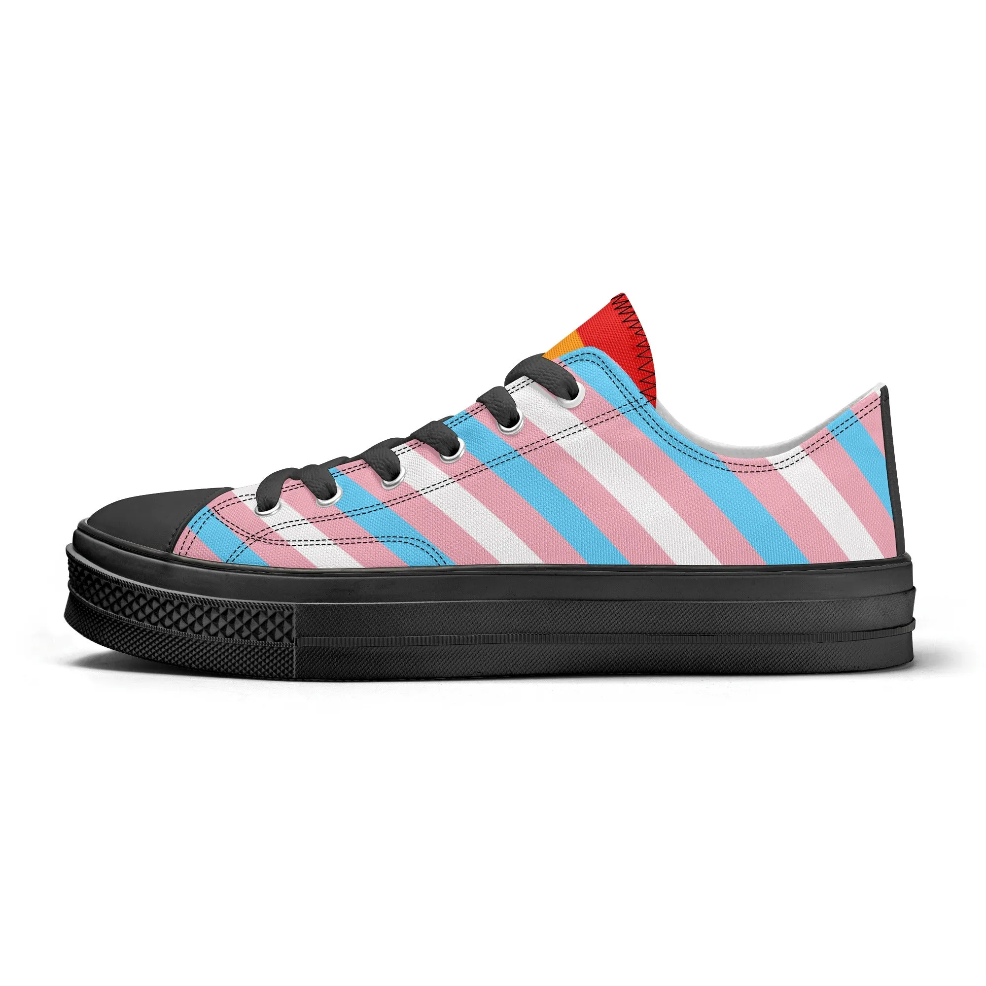 Transgender Pride Collection - Womens Classic Low Top Canvas Shoes for the LGBTQIA  community