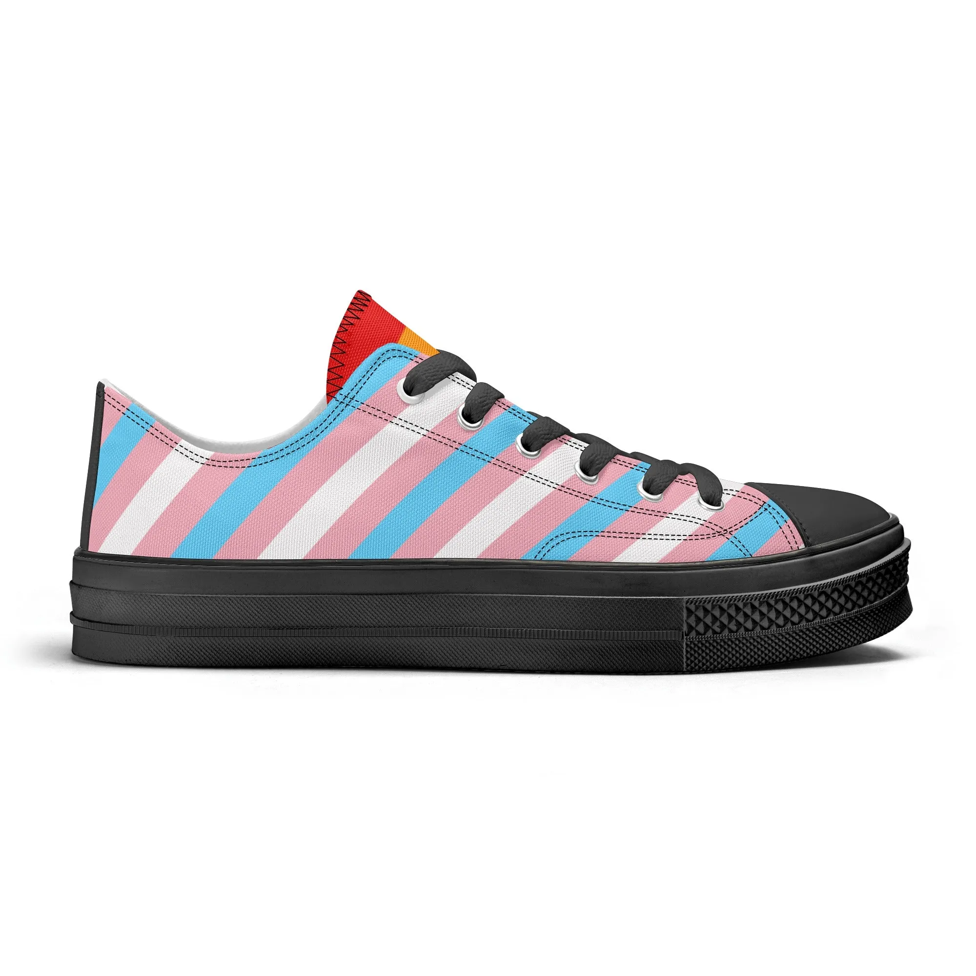 Transgender Pride Collection - Womens Classic Low Top Canvas Shoes for the LGBTQIA  community