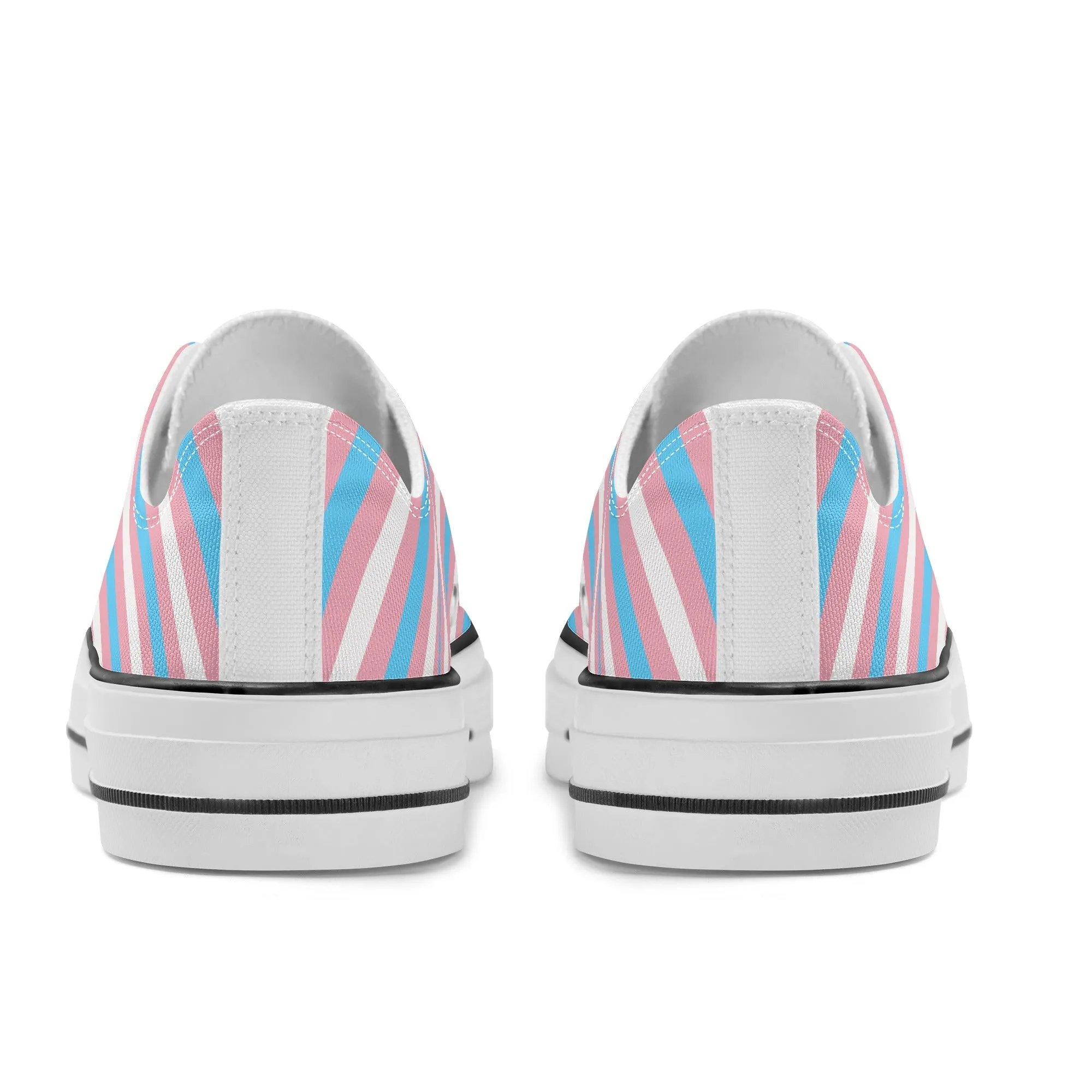 Transgender Pride Collection - Womens Classic Low Top Canvas Shoes for the LGBTQIA  community