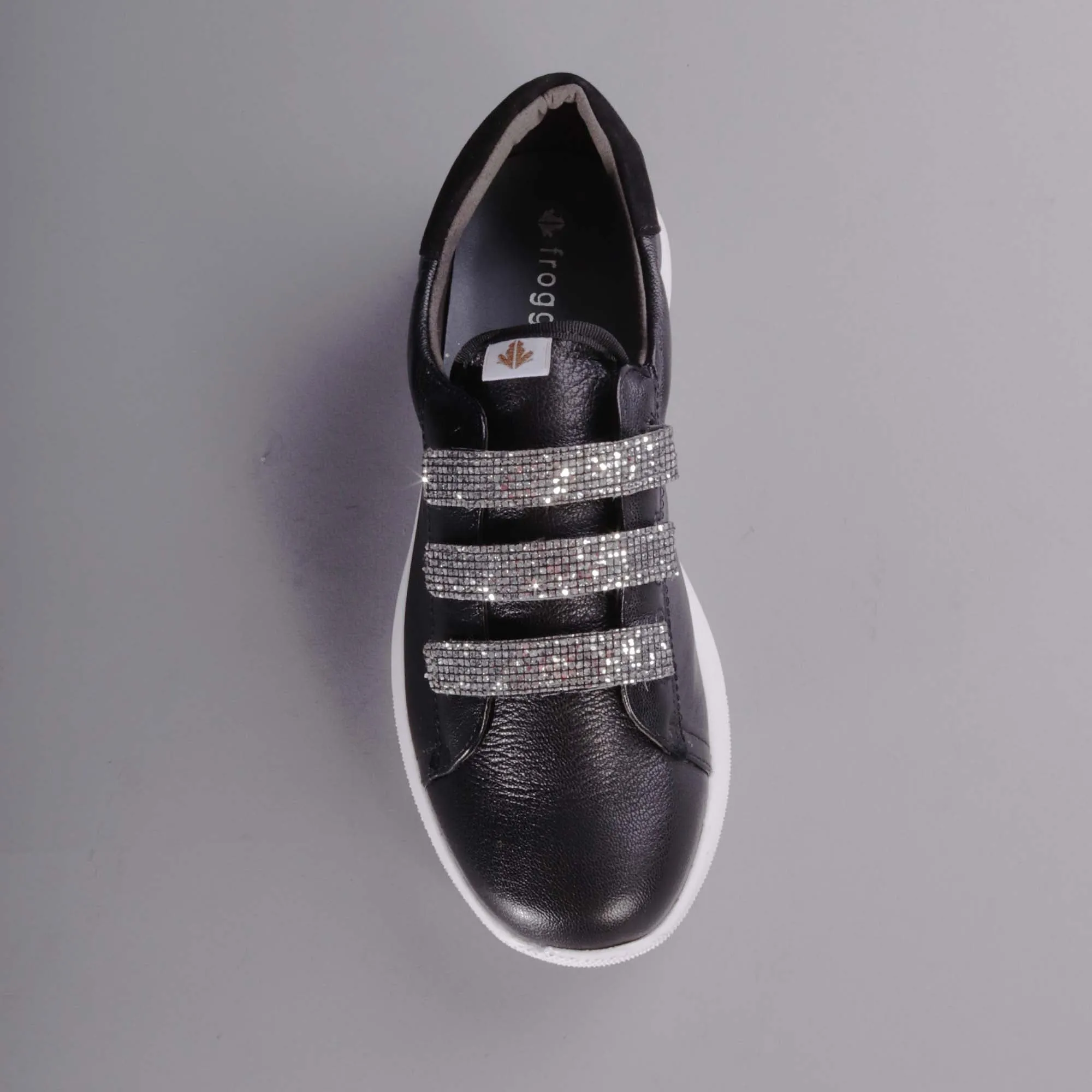 Velcro straps sneakers in Black Multi - 12381